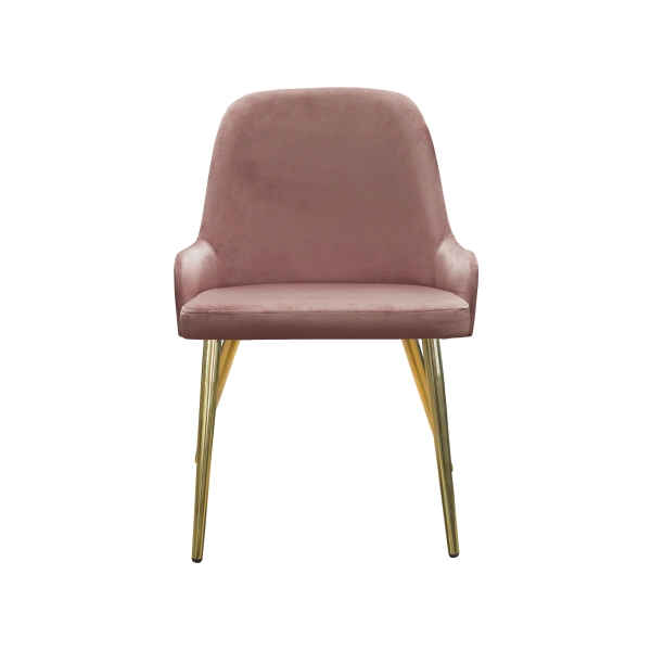 Stuhl ANNY GOLD front | Beine goldfärbig - artigo.at